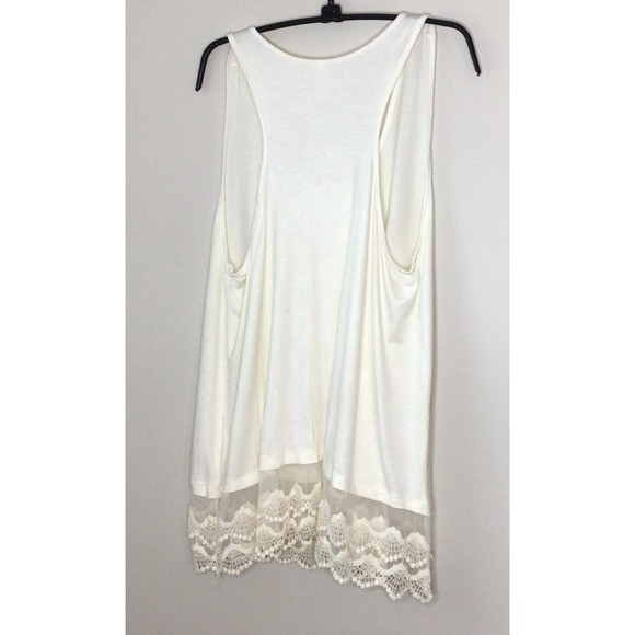 Emerald Ivory Racer Back Lace on Hem Underslip or Undershirt Size 1X - Picture 4 of 6